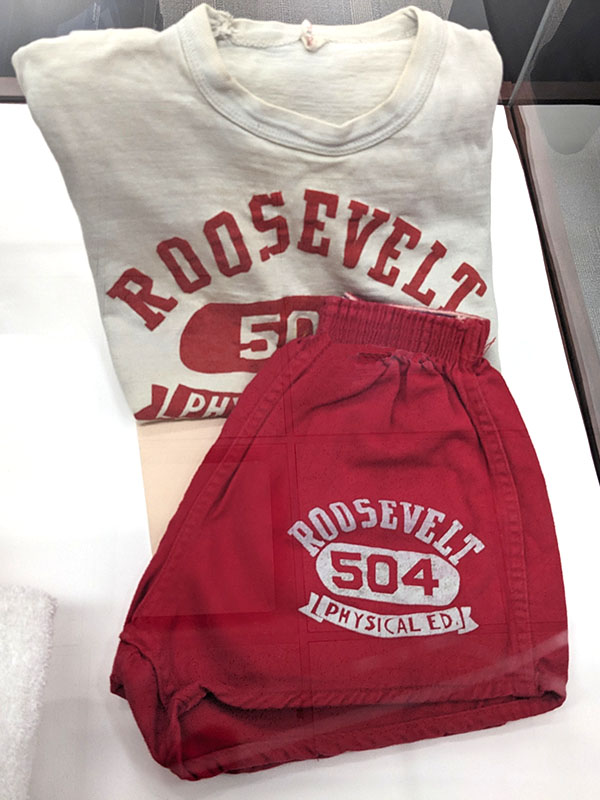 Photo of Roosevelt High athletic T-shirt and shorts