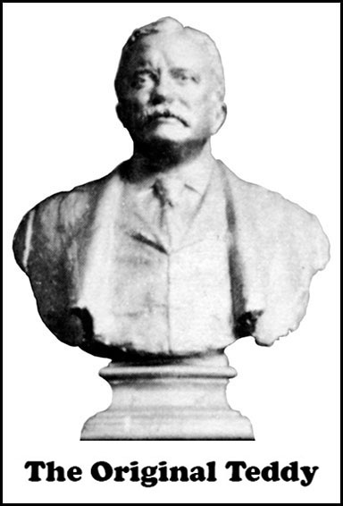 Photo of a the original Teddy Roosevelt bust from RHS