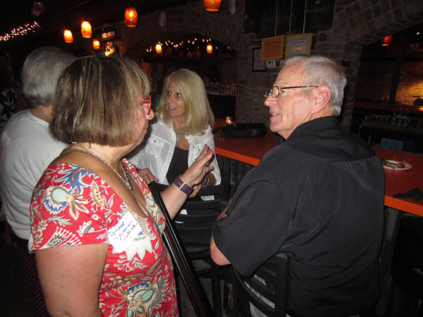 Photo of classmates in Bona Sera Restaurant